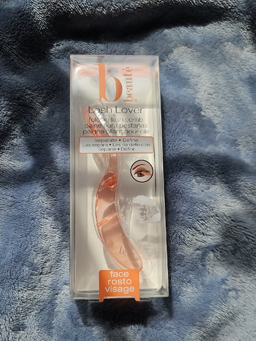 b beautē Lash Lover Folding Lash Comb - Rose Gold